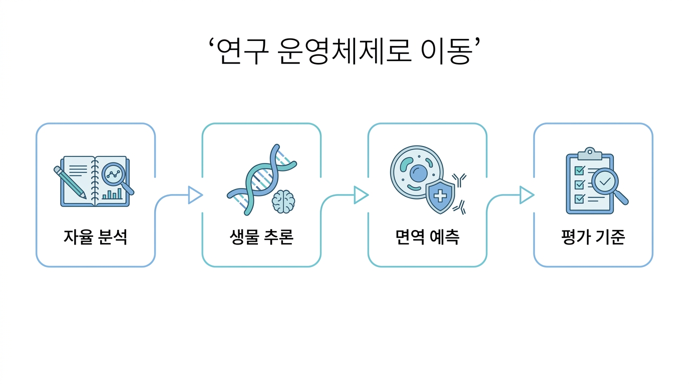 이번 주 흐름: 예측 모델에서 연구 운영체제로