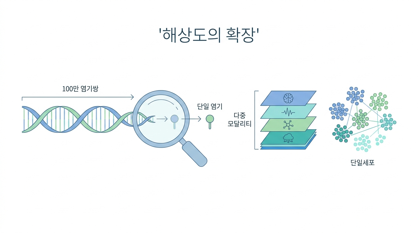 유전체·세포 모델의 해상도 확장